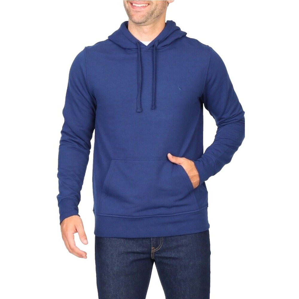 Tailorbyrd Mens Sueded Fleece Pullover Hoodie Sz XL Navy Blue Super Soft